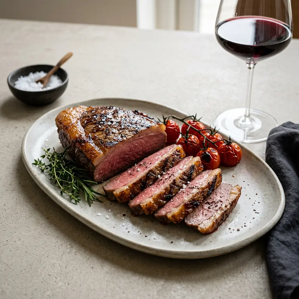 Foto e Picanha në skarë gati për servirje